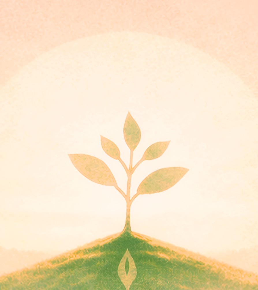 A seedling growing, representing the future of advocacy